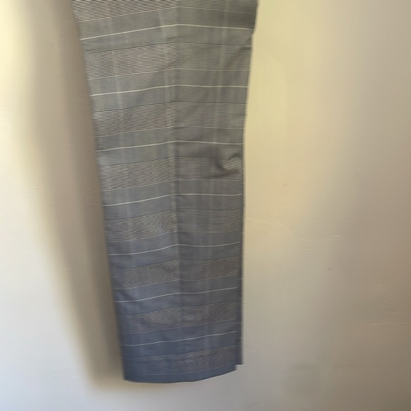 Suit set blue squares modern like new 3 times used slim fit size L pants 34X32 - Picture 6 of 8
